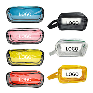 Bolsa de Viagem Transparente em PVC, Kit Médico, Estojo com Zíper para Acessórios Digitais, Cosméticos, Material de Escritório, Organizador com Logo Personalizado - Product Image 1