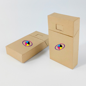 Papier kraft <span class=keywords><strong>personnalisé</strong></span> résistant aux enfants 10 paquets de boîtes de conteneur d'emballage de style <span class=keywords><strong>cigarette</strong></span> biodégradable <span class=keywords><strong>à</strong></span> l'épreuve des enfants en carton - Product Image 1