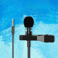 Microphone Lavalier Clip-on Filaire Externe Portable Jack 3.5mm pour Téléphone, Micro Condensateur Mains Libres pour Enseignement et Discours