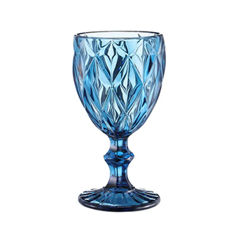 Verdikte Vintage Gebrandschilderd Rode Wijn Glas Rimpel Glazen Beker Voor Trouwbar Feest