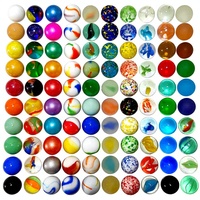 Billes de verre mélangées de 16 mm, billes de jeu de dames, globes sphériques assortis - Jouet nostalgique pour bébés en provenance de Chine, emballées individuellement