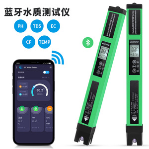 Medidor de Calidad del Agua 5 en 1 con Bluetooth, Medidor de pH, TDS, EC, CF y Temperatura para Hidroponía, Acuicultura y Laboratorio, Dispositivo Digital Portátil - Product Image 1