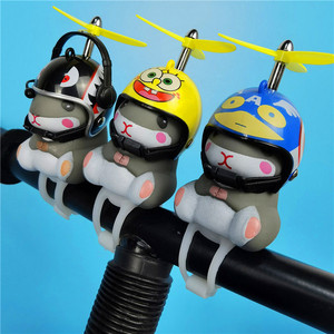 Animal de vélo drôle et mignon avec casque de sécurité pour enfants, <span class=keywords><strong>klaxon</strong></span> de vélo, son long et fort - Product Image 6