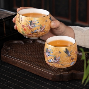 Tasse à thé en céramique de logo personnalisé de cheval peint à la main pour le cadeau de mariage - Product Image 6