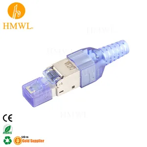 Экранированный Модульный штекер RJ45 8P8C Cat6A без инструментов