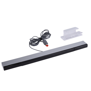 Barre de <span class=keywords><strong>capteur</strong></span>/récepteur de signal infrarouge filaire en plastique gris argenté de haute qualité pour capteurs de mouvement de télécommande <span class=keywords><strong>Wii</strong></span> – Direct Usine - Product Image 1