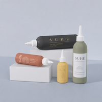 Bouteille d'emballage souple en PE à embout pointu personnalisée pour cosmétiques, lotions, sérums et shampoings 60ml-360ml OEM/ODM
