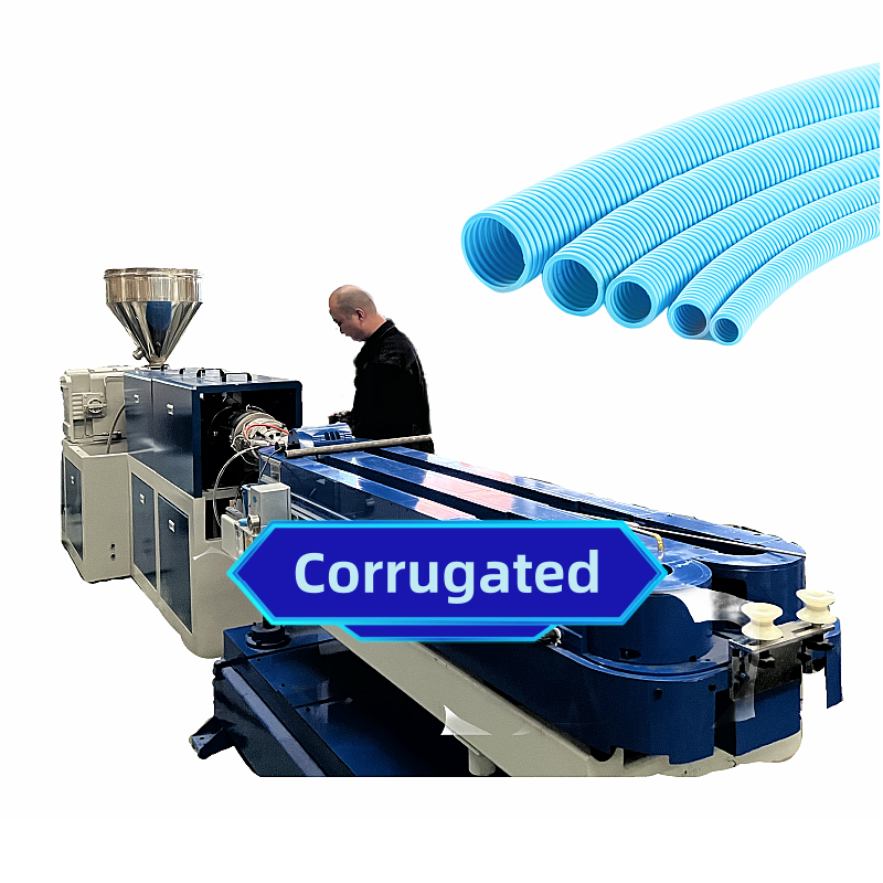 Flexible Plastic Corrugated Wire Tubing Making