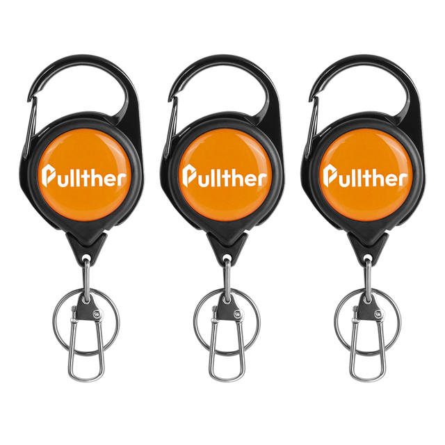 Fishing Retractor Quick Knot Tool Retractable Keychain Badge Holder Reel Gear Combo Polyester Cord Waterproof Lake Unisex