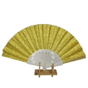 Nouveau style – Éventail pliant en plastique écologique et durable de 23 cm, personnalisable (couleur et logo) pour mariages, décorations de fêtes et souvenirs. - Product Image 5