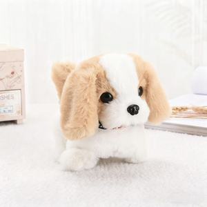 어린이용 전기 플러시 강아지 장난감 목걸이 세인트 버나드 강아지 리얼리틱 장난감 짖는 소리와 걷는 소리 전기 장난감 - Product Image 6