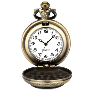 Collier pendentif vintage steampunk en forme de cœur, <span class=keywords><strong>montre</strong></span> de poche avec chaîne pour homme et <span class=keywords><strong>femme</strong></span>, cadeau - Product Image 2