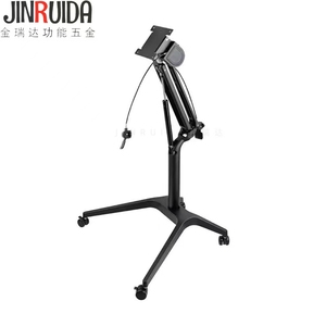 JIN RUI DA Mesa plegable móvil resistente de altura ajustable con ruedas de bloqueo y rango de elevación de 790-1080mm-Escritorio que ahorra espacio - Product Image 5