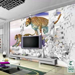 Carrelage mural 3D en céramique pour téléviseur, design le plus récent, Seaword, jet d'encre 3D - Product Image 4
