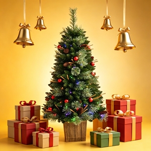 <span class=keywords><strong>Albero</strong></span> di <span class=keywords><strong>Natale</strong></span> Artificiale Premium da 2,1 m con Rami Spessi, Pre-illuminato <span class=keywords><strong>a</strong></span> LED, con Cerniere e Design Inedito - Ideale per Decorazioni Natalizie all'Ingrosso - Product Image 4