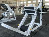 Presse à jambes Freeman, Hack Squat, Équipement de fitness commercial pour salle de sport, Presse à jambes à 45 degrés, Machine à presse à jambes à charge par plaques Cybex
