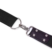 Manilles en cuir artificiel sur la porte hommes femmes serrure de chasteté menottes sexuelles serrures BDSM Bondage serrures contraintes menottes