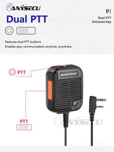 AR-152 Baofeng Tactical Walkie Talkie ลำโพงไมค์เสียงสูง K ไมโครโฟนสำหรับ UV5R UV82 UV-K5 K6 888S วิทยุ L856 - Product Image 4