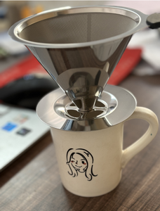 Cấp thực phẩm SS304 đổ qua máy pha cà phê lưới đôi thiết kế của bộ lọc hình nón tái sử dụng thủ công 600 lưới lọc cà phê nhỏ giọt - Product Image 4