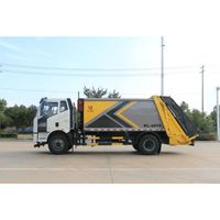Promotion Spéciale Camion Compacteur à Ordures FAW J6 4X2 15 Mètres Cubes à Chargement Arrière, Taux de Compression Élevé, Camion de Collecte des Déchets Sanitaires