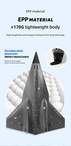 Fx9672 điều khiển từ xa máy bay sr72 máy bay chiến đấu kênh đôi tàu lượn bốn kênh cố định cánh mô hình RC máy bay đồ chơi món quà giáng sinh - Product Image 5