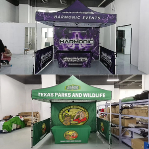 Tenda Pop-Up Personalizzata in Alluminio 10x10 Resistente, Monostrato Esagonale, Gazebo Pubblicitario per Eventi al Chiuso con Opzione di Stampa Logo - Product Image 3