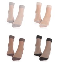 Chaussettes et bonneterie couleur de peau pour femmes, chaussettes en Nylon transparent à hauteur de cheville, doux et serré, chaussettes d'été pour dames