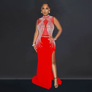 Nouvelle Robe Longue de Soirée en Gaze Brodé pour Femme, Collection 2026, Tendance Club, Marque de Luxe Célèbre - Product Image 3