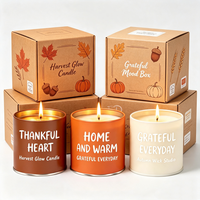 Bougie en cire de soja parfumée 100% naturelle, mèche en coton, parfum élégant pour la maison, nouvel an, anniversaire, remise de diplôme, Noël