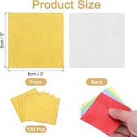 100 Uds 8x8CM DIY alimentos láminas de aluminio hojas de papel de embalaje Embalaje para Chocolate caramelo boda fiesta cumpleaños regalo Decoración