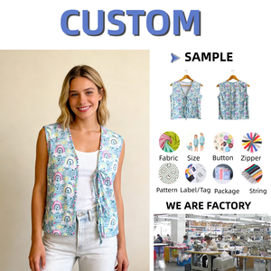 Camicetta Estiva Personalizzata da <span class=keywords><strong>Donna</strong></span> a Maniche Corte, Camicia Estiva in Tessuto di Seta di Latte, T-shirt Senza Maniche Morbida, Abbigliamento per Adulti - Product Image 1