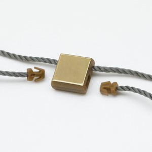 Factory Outlet Clothes Hang <strong>Tags</strong> Garment Accessories Gold Hangtag <strong>Loop</strong> <strong>Plastic</strong> Electroplated Gold <strong>Strings</strong> - Product Image 4
