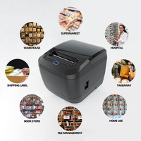 MASUNG MS-310, Impresora de Etiquetas y Recibos 2 en 1 de 3 Pulgadas, Impresora Térmica de Etiquetas sin Tinta