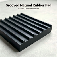 Coussin d'isolation des vibrations en caoutchouc naturel, support anti-vibrations en caoutchouc, amortisseur de chocs pour machines, équipements et systèmes CVC