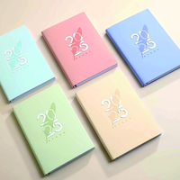 Carnet de notes créatif en papier cartonné avec motif de poney de dessin animé, motif de fleurs et d'oiseaux pour les fans de l'amour - 4 options