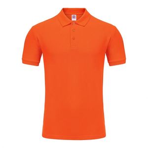 Wholesale Customised Logo Embroidery 100% Cotton Men's for Polo <b>T</b>-Shirt Orange Multi-Color Options Short Oversized Bulk Buying - Product Image 1
