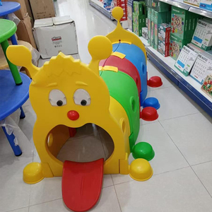 Trong nhà slide với bập bênh mẫu giáo hạnh phúc vui vẻ trẻ em sân chơi trong nhà Swing và EVA thảm cho gia đình trò chơi nhựa Playhouse - Product Image 6