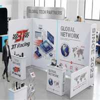 Stand d'exposition portable en tissu tendu personnalisé 10x20 pieds 3T en aluminium pour SEMA Show