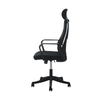 Chaise de bureau ergonomique moderne à dossier haut en maille, pivotante, avec hauteur réglable et base en maille pour mobilier de bureau administratif