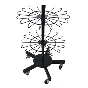 Bền siêu thị sắt xoay tầng thường vụ năm lớp hiển thị Chống Trộm Xoay hat giá kệ - Product Image 6