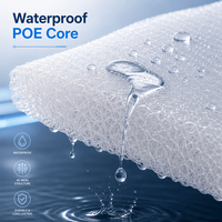 Matelas pliable Skylee 4D à haute résilience, à maintien élevé, détachable, lavable, en polymère POE, respirant et confortable