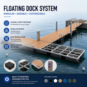 Plataforma Flotante Antideslizante <span class=keywords><strong>de</strong></span> WPC, Muelles Flotantes, Cubierta <span class=keywords><strong>de</strong></span> Estructura <span class=keywords><strong>de</strong></span> Aluminio, Pasarela, Muelle, <span class=keywords><strong>Puente</strong></span> <span class=keywords><strong>de</strong></span> <span class=keywords><strong>Pontones</strong></span> para Parque Acuático - Product Image 1