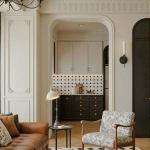 Ensemble de meubles de style campagne française personnalisable, table à manger, chaises, armoires pour hôtel, appartement, utilisation de la conception graphique - Product Image 5