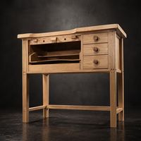 SANHE Nouvelle table de travail en bois massif avec tiroirs de rangement pratiques pour bijoux, idéale pour les bricoleurs, la maison, l'école et la menuiserie, table de défonceuse