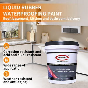 Liquid <b>Waterproof</b> Membrane for Roofing No Heat Required Highly Elastic Adhesion Can Be Applied by Roller or <b>Spray</b> - Product Image 1