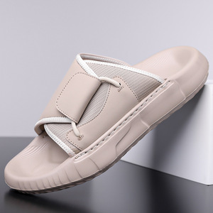 Sandalias de Verano para Hombre, Suela Gruesa, Base Suave Antideslizante, Punta Abierta, Suela de Goma, Entresuela de EVA, Forro de Poliéster, Color Sólido - Product Image 2