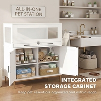 Cage à hamster de style mobilier moderne personnalisée avec armoire de rangement et panneau en acrylique pour habitat d'animaux de petite taille