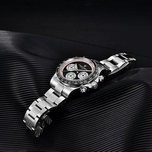 Montre-bracelet à quartz PAGANI DESIGN PD1676 VK63 Movt, chronographe, chronomètre, boîtier en céramique, étanche 100 m, acier inoxydable. - Product Image 4