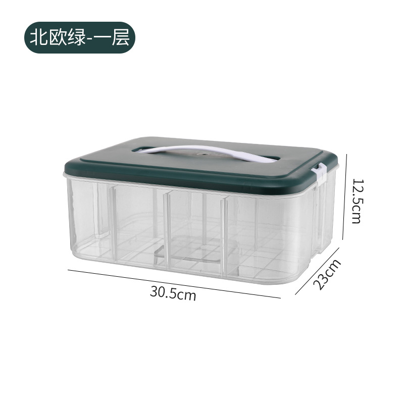 Caja de almacenamiento gruesa - Verde nórdico