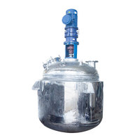 Cuve de réaction industrielle 50L-6000L en acier inoxydable avec chauffage électrique et moteur